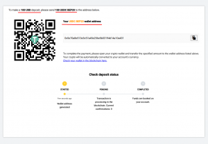 tether how to deposit step 6